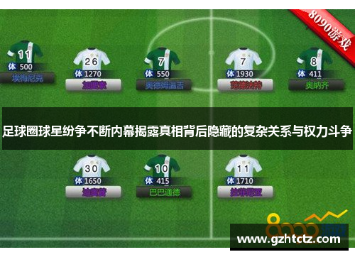 足球圈球星纷争不断内幕揭露真相背后隐藏的复杂关系与权力斗争